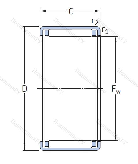 Игольчатый подшипник HK 3520