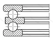 Подшипник  38224 (52224) 