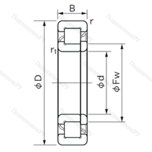Подшипник роликовый радиальный NUP 234