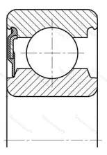Подшипник  160502 (62202-RS) размер 15x35x14