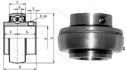 Корпусный подшипник UC 206