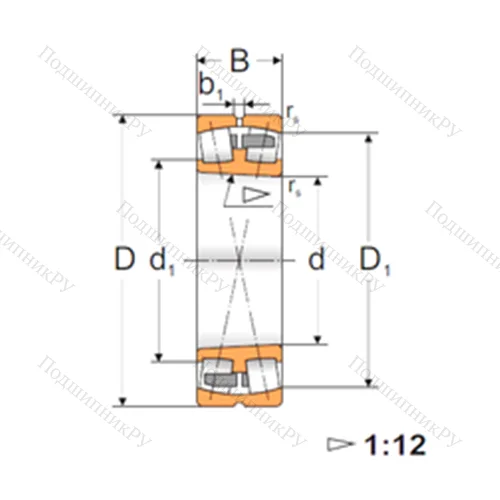 Подшипник роликовый радиальный самоцентрирующийся 22322 ACKMW 33