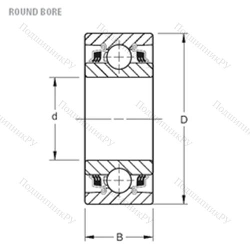 Подшипник шариковый радиальный
