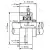 Подшипниковый узел UCFL 210 - Вал: 50 мм