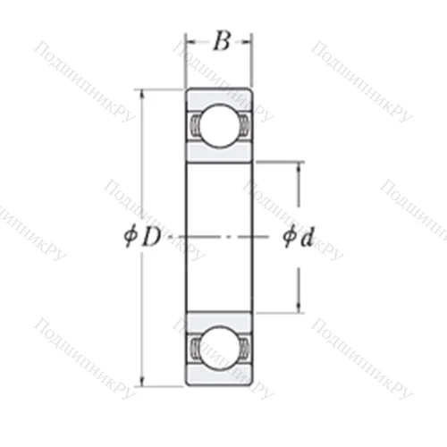 Подшипник шариковый радиальный MJ 9