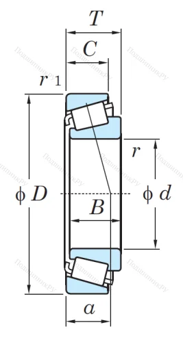 Конический роликовый подшипник 33215 JR 44MA3W2127 от производителя  KOYO