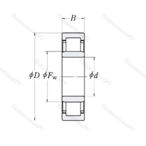 Подшипник роликовый радиальный MMRJ 7/8