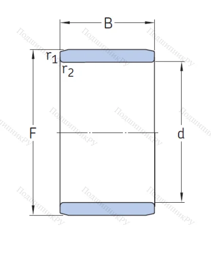 Игольчатый подшипник внутреннее кольцо IR 12x15x22.5