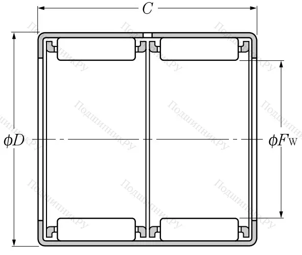 Игольчатый подшипник HK 1522 ZWD
