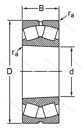 Сферический роликовый подшипник с конической посадкой на вал 113615 УН (22315 KMBF 6W 33) в Тамбове