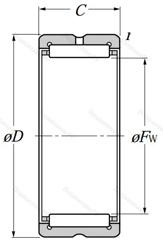 Игольчатый подшипник NK 32/30 R
