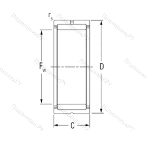 Подшипник игольчатый радиальный RNA 4904ARD