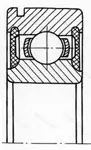 Подшипник  750302 (6302-2RSN) размер 15x42x13