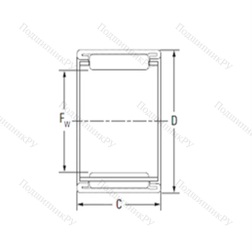 Подшипник игольчатый радиальный 16BTM 2222B