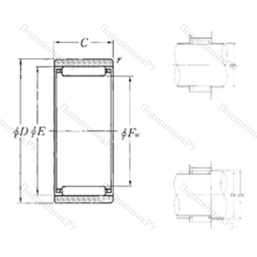 Подшипник игольчатый радиальный RNAO-37?52?18