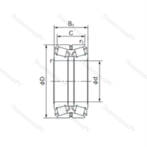 Подшипник роликовый радиально-упорный 120KBE 130