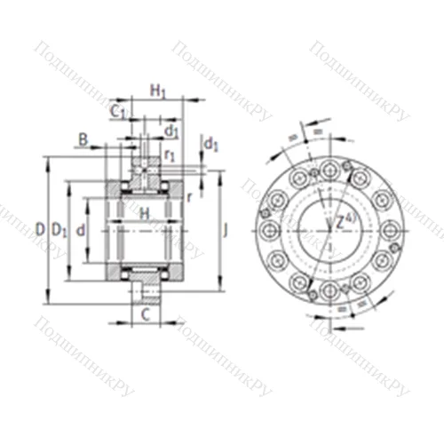 Подшипник комбинированный ZARF 65155-TV от производителя  INA