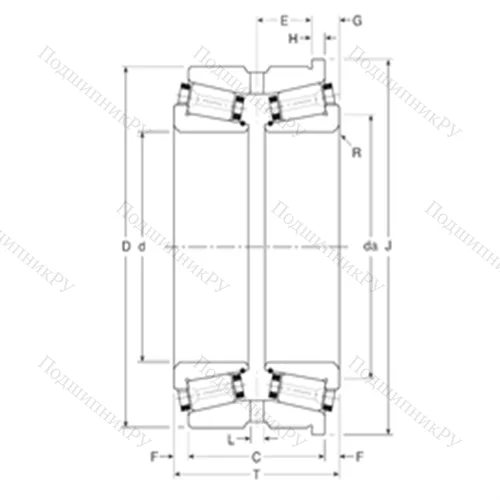 Подшипник роликовый радиально-упорный 113060/113100H