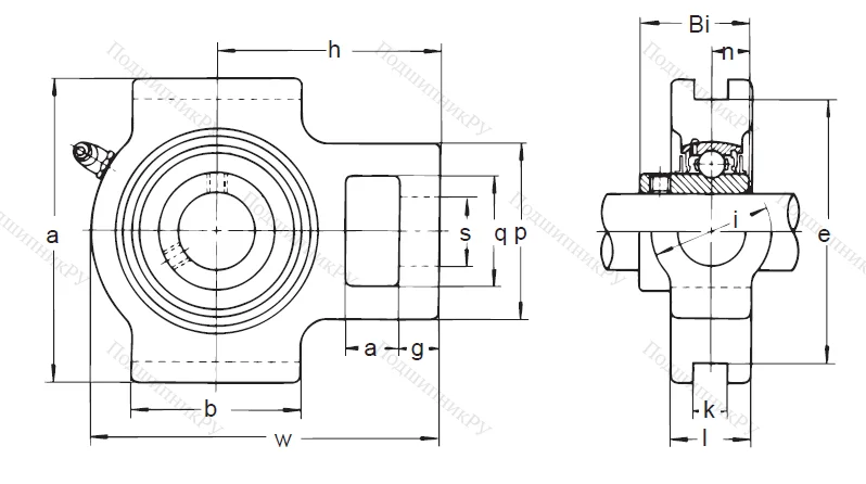 Подшипниковый узел UCT 316