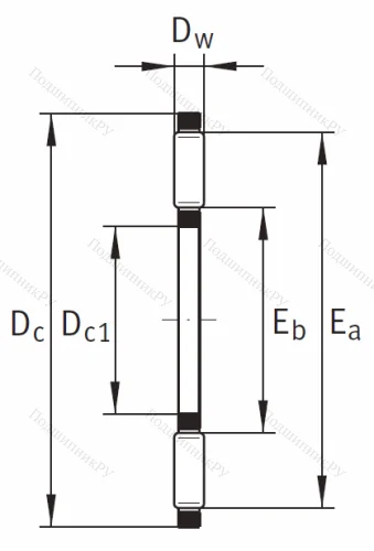 Игольчатый подшипник подшипник AXK 4060 A/0-10