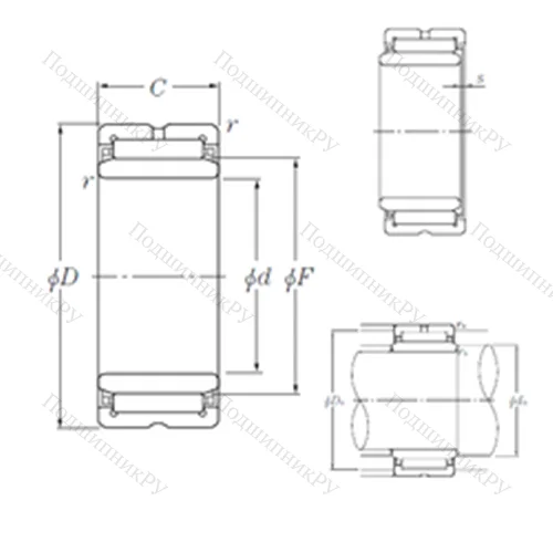 Подшипник игольчатый радиальный NK 32/30R+IR 28?32?30