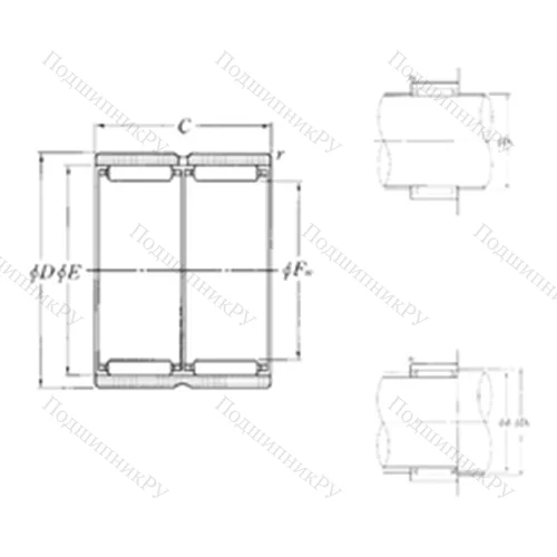 Подшипник игольчатый радиальный RNAO-14?22?20ZW