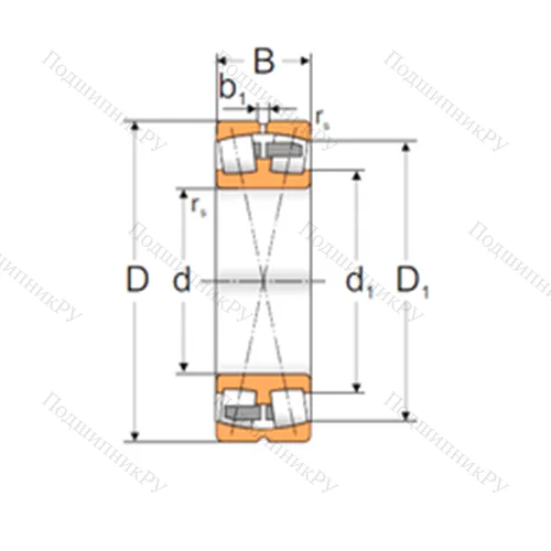 Подшипник роликовый радиальный самоцентрирующийся 23130 MBW 33