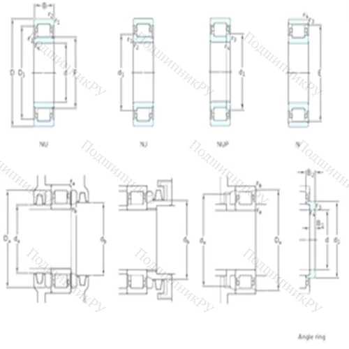 Подшипник роликовый радиальный NU 20/530ECMA