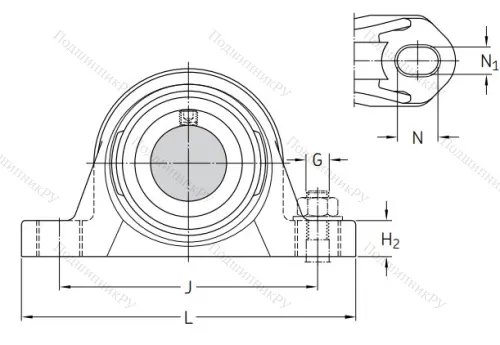 Подшипниковый корпус SYK 506 в Тамбове