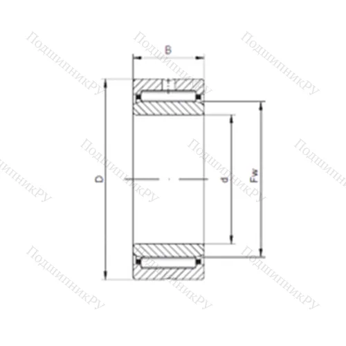 Подшипник игольчатый радиальный NA 5917