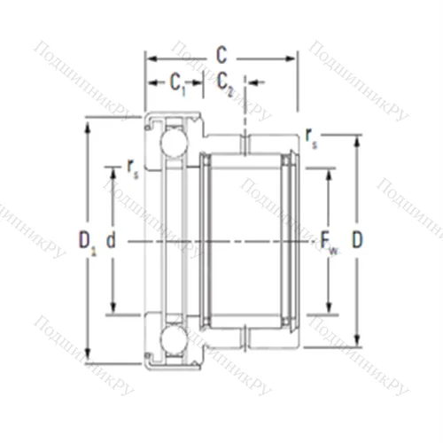 Подшипник комбинированный NAXK 30Z