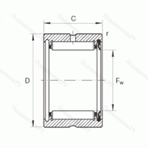 Подшипник роликовый игольчатый RNA 4903-RSR