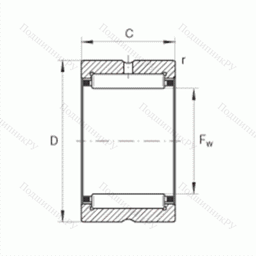 Подшипник роликовый игольчатый NK 25/20