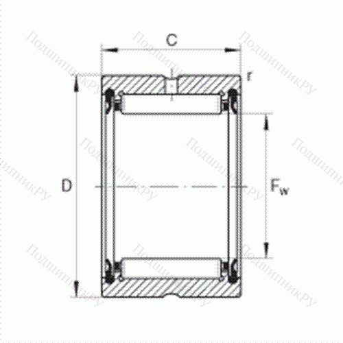 Подшипник роликовый игольчатый RNA 4901-2RSR